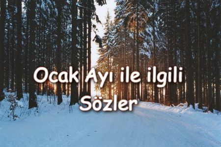 Hoş Geldin Ocak - Ocak Ayı İle İlgili Sözler