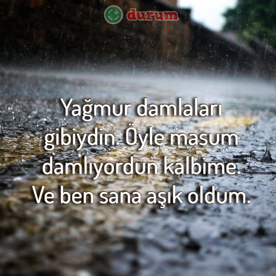Yağmur İle İlgili Sözler