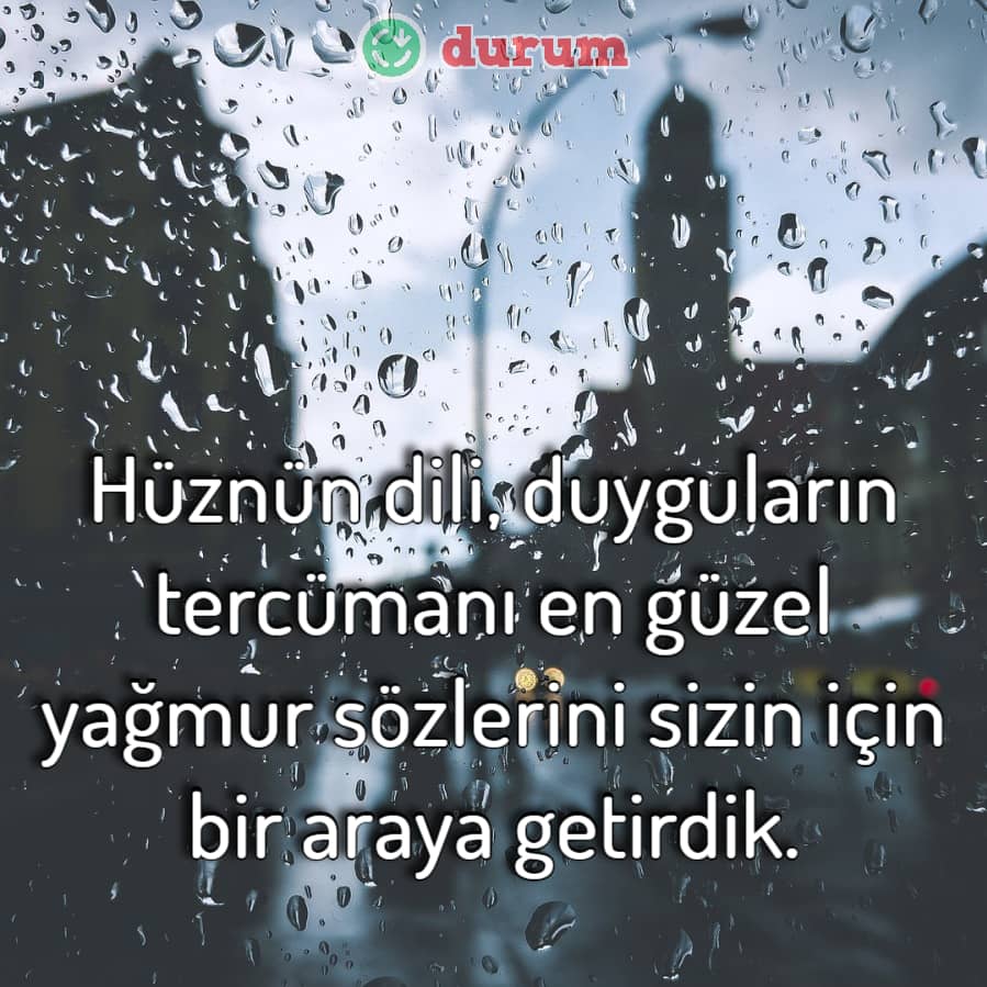 Yağmur İle İlgili Sözler