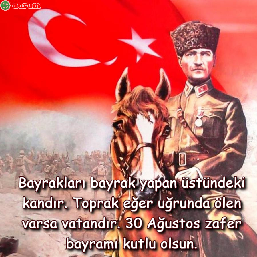 30 Ağustos mesajları