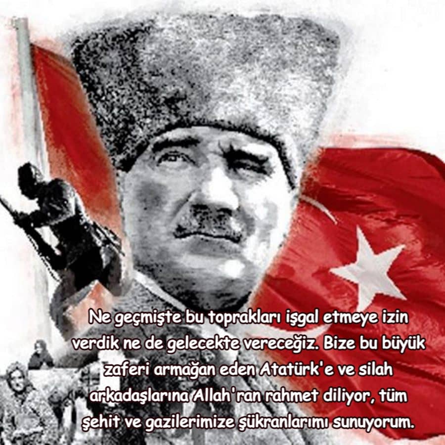 30 Ağustos Zafer Bayramı sözleri resimli