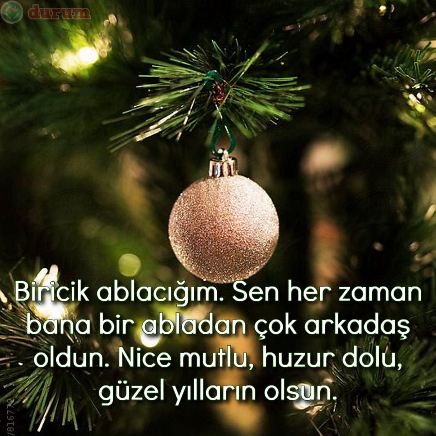 Ablaya Resimli Yılbaşı Mesajı
