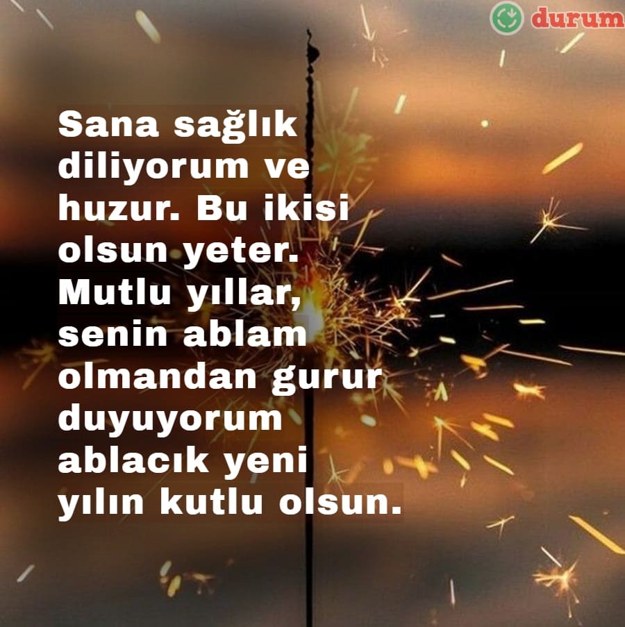 Ablaya Yılbaşı Mesajı kisa