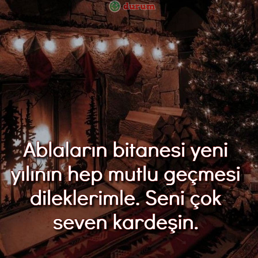 Ablaya Yılbaşı Mesajı resimli