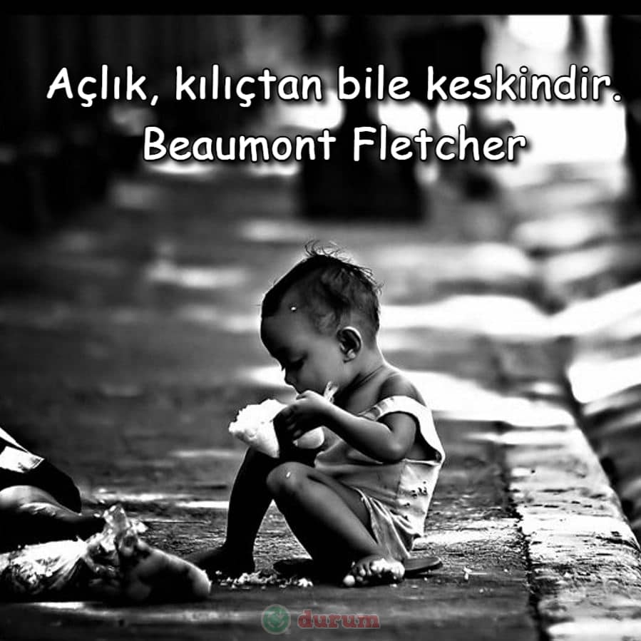 Açlık İle Anlamlı İlgili Sözler