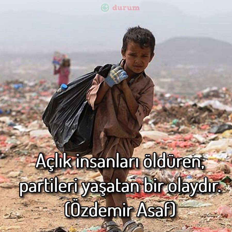 Açlık İle İlgili Resimli Sözler
