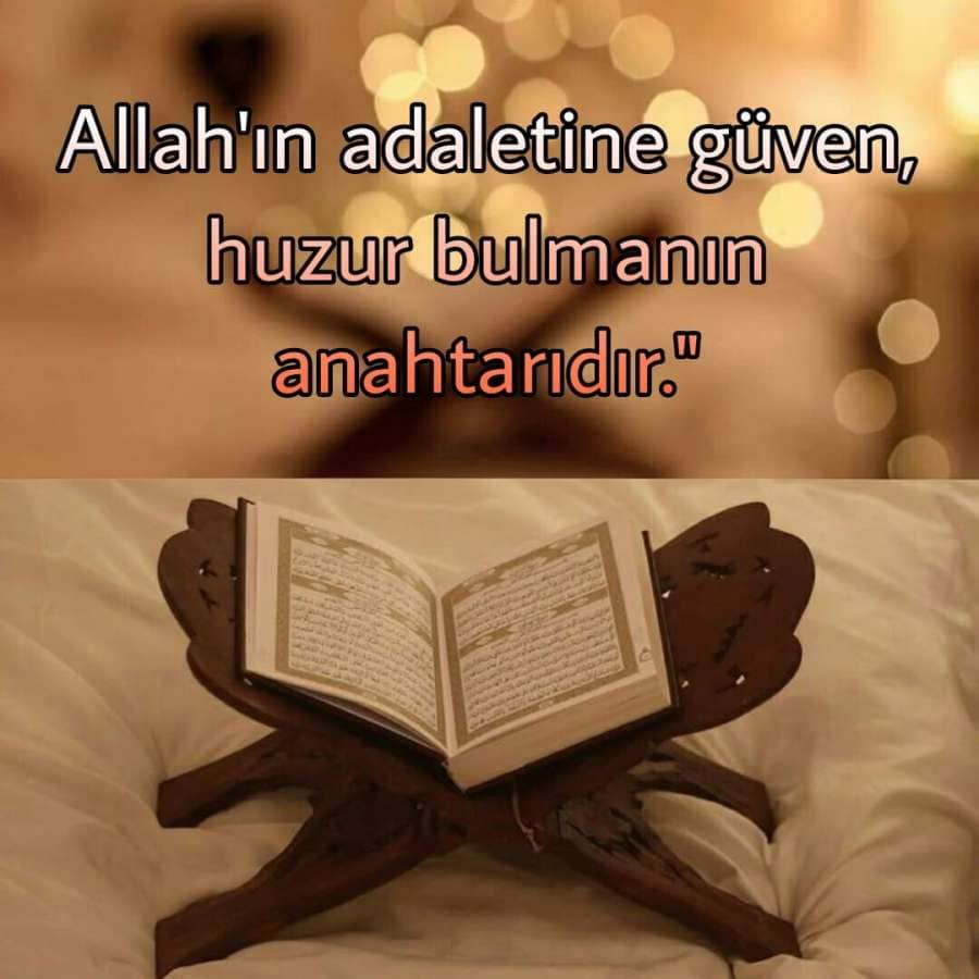 Allahın adaletine güven