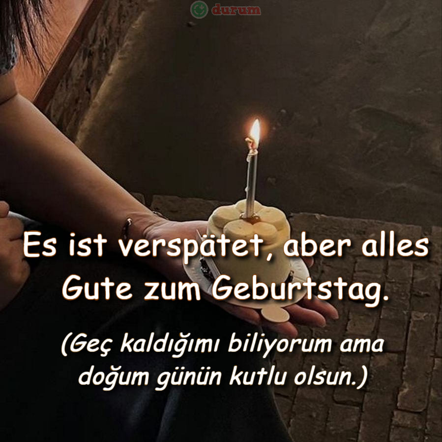 almanca kisa doğum günü sözleri