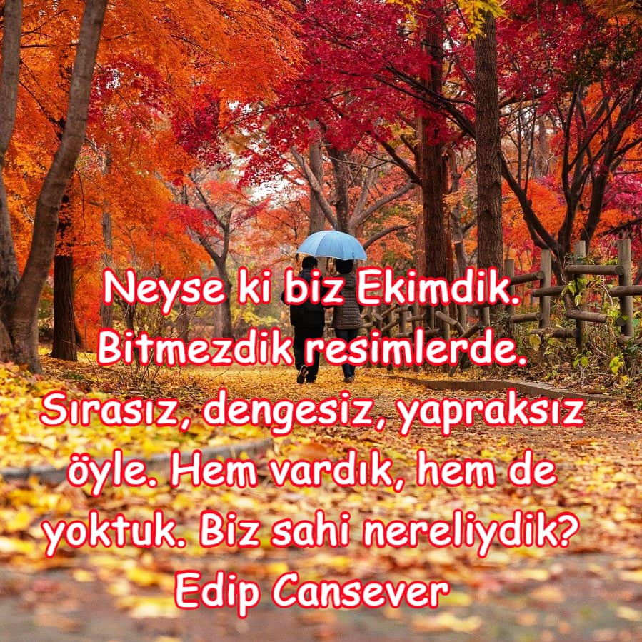 Anlamlı Ekim Ayı Sözleri