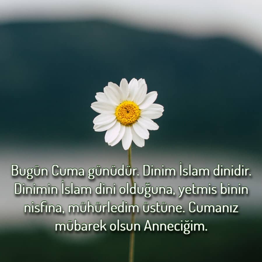 Anneciğim Cuman kutlu olsun
