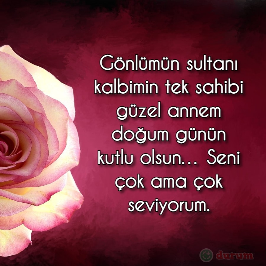 Annem doğum günün kutlu olsun