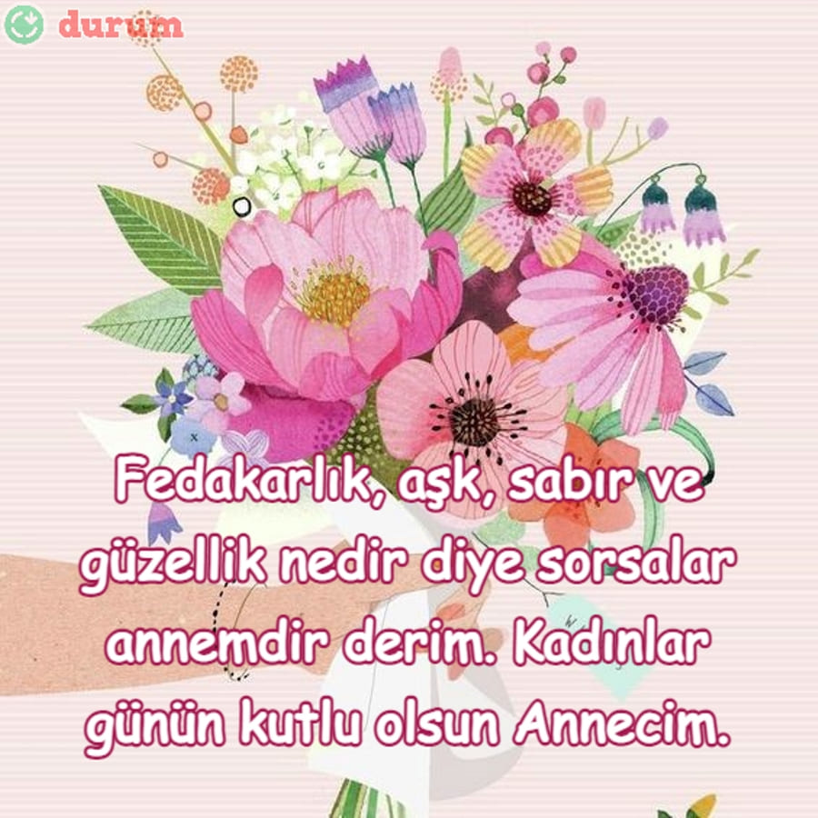Anneye 8 Mart tebrikleri anlamli