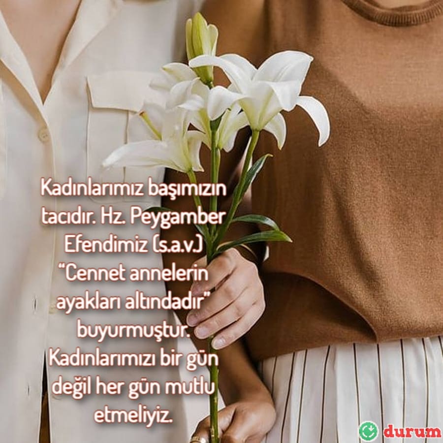 Anneye 8 Mart tebrikleri yazılı