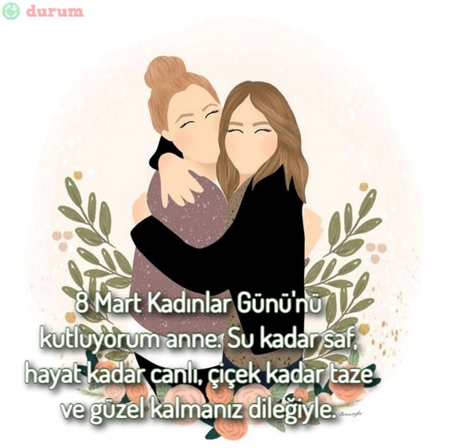 Anneye 8 Mart tebrikleri yeni