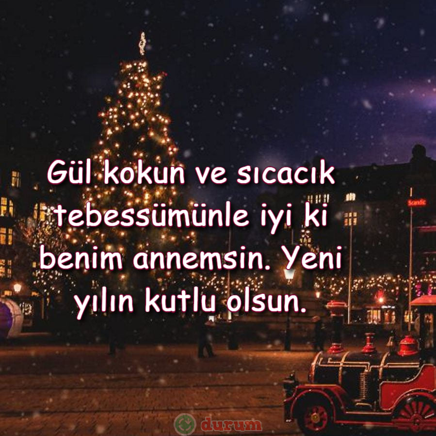 Anneye Resimli Yeni Yıl Mesajları