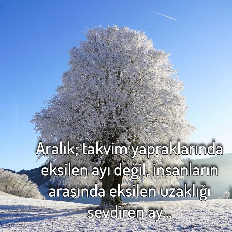 Aralık Ayı sevgi sözleri