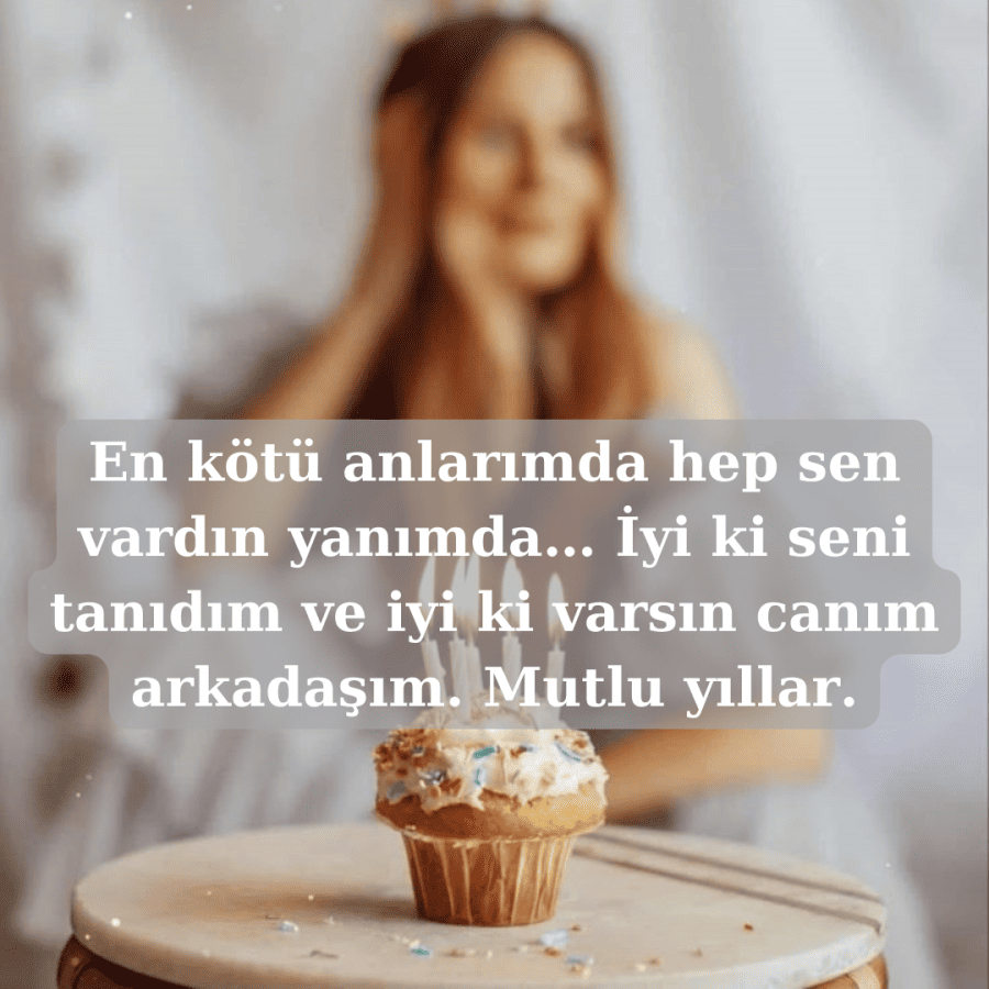 Arkadaşa Doğum Günü kisa