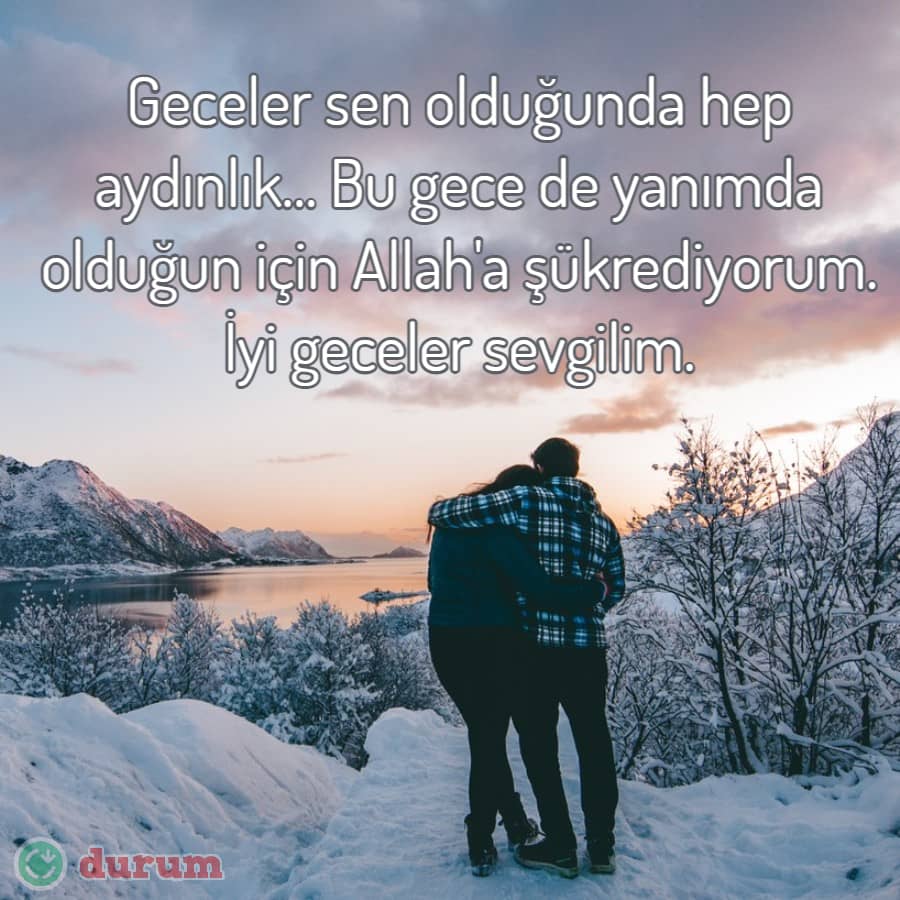 Aşk dolu iyi geceler mesajı