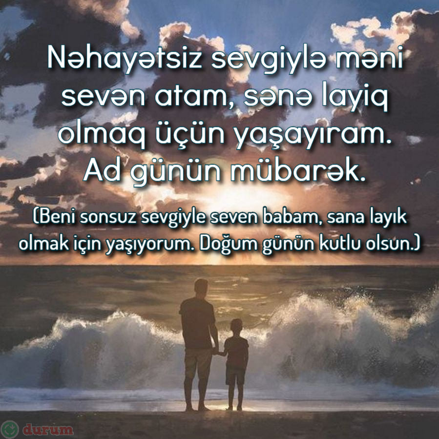 Babaya anlamli dogum gunu mesaji Azerice