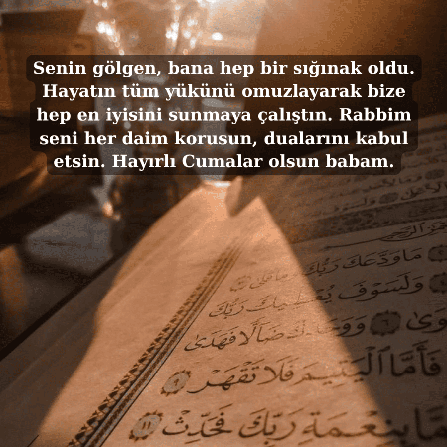 Babaya Cuma Günü dilekleri