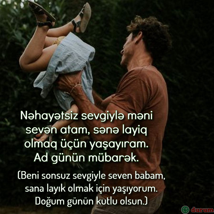 Babaya uzun dogum gunu mesaji Azerice
