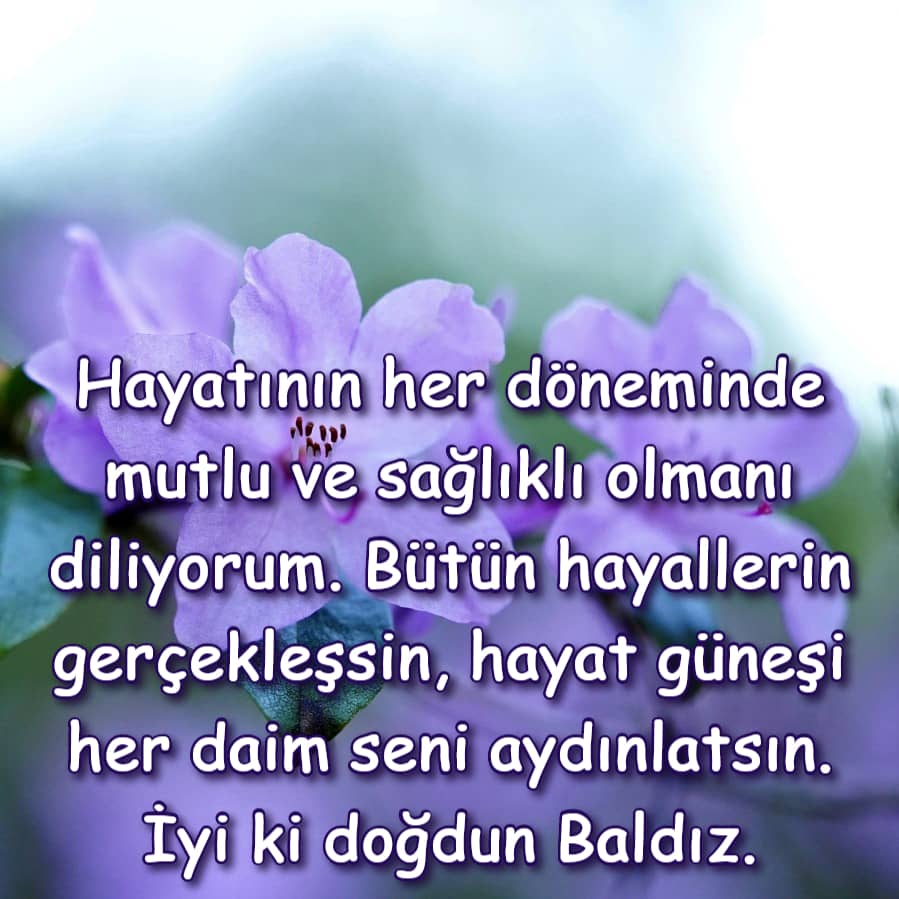 Baldıza güzel Doğum Günü Mesajları