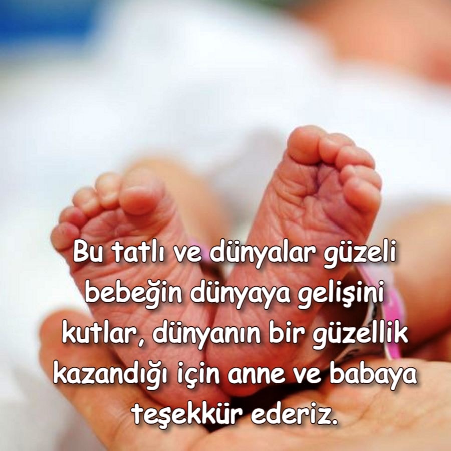 Bebeğe hoşgeldin sözleri