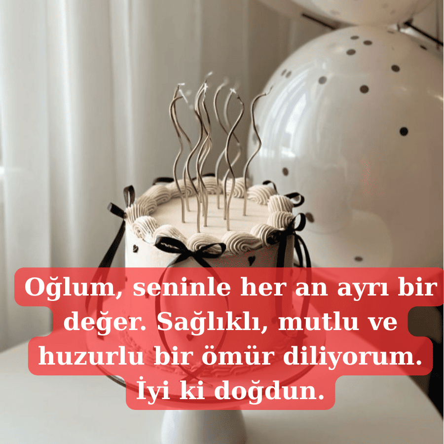 Canım Oğluma Mutlu Yıllar