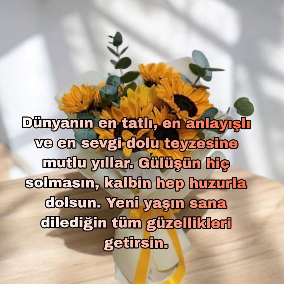 Canım Teyzeme Doğum Günü Mesajları