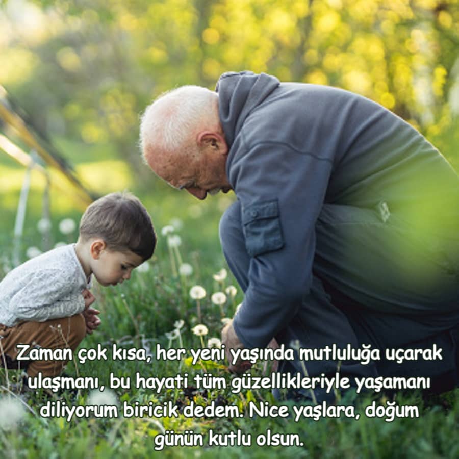dedelere güzel doğum günü mesajı