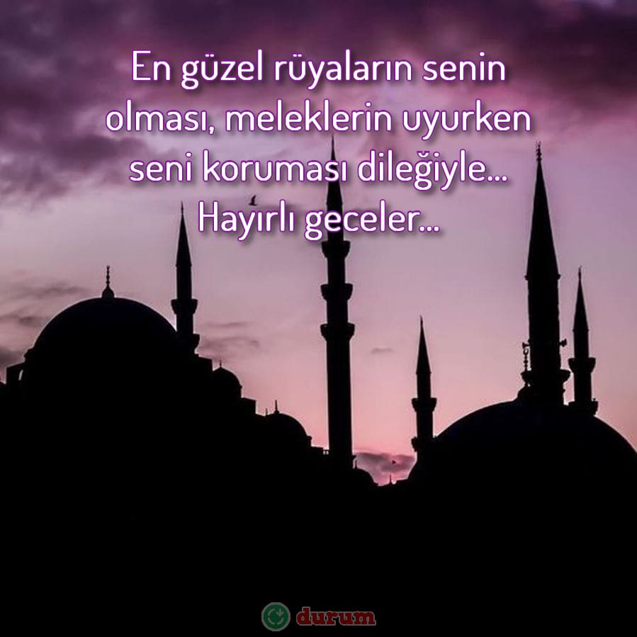 Dini İyi Geceler Mesajları kisa