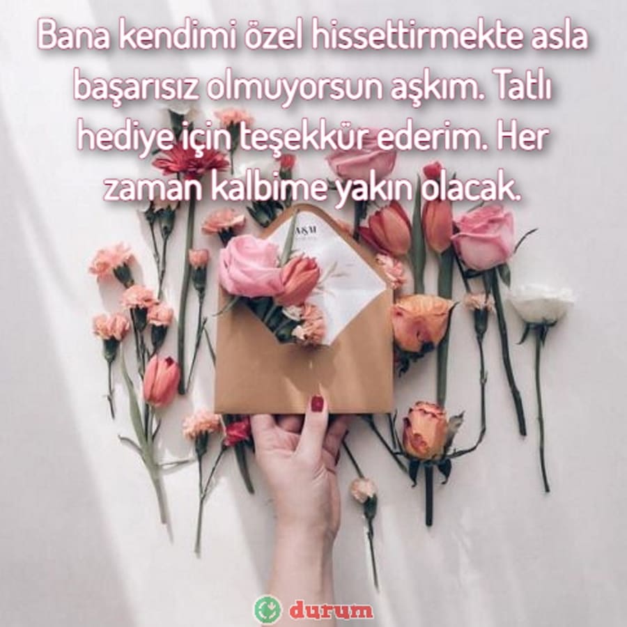 Doğum Günü Hediyesi İçin Teşekkür Mesajları anlamlı