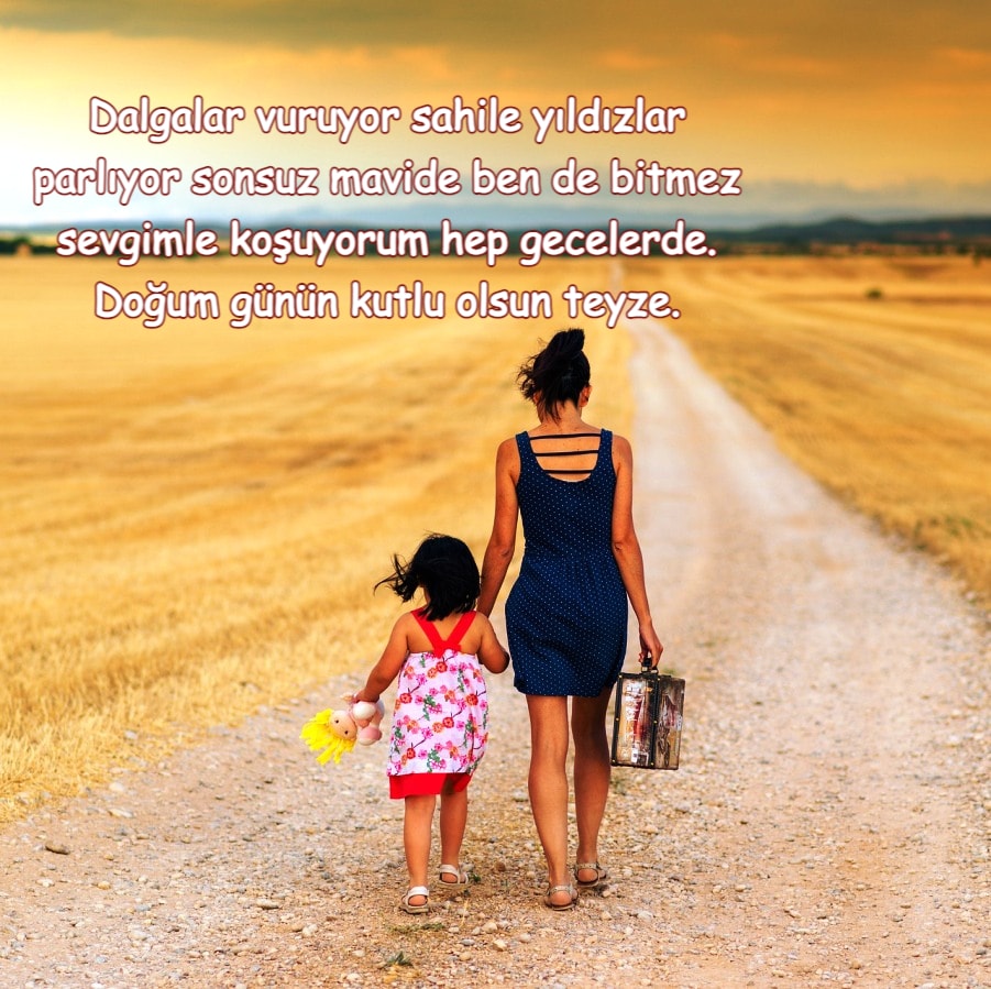 Doğum günün kutlu olsun teyze.