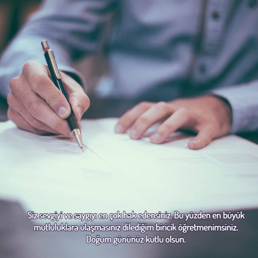 Doğum Gününüz kutlu olsun sevgili öğretmenim
