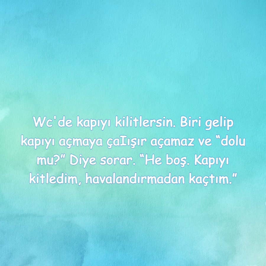 dolu mu? diye sorar komik