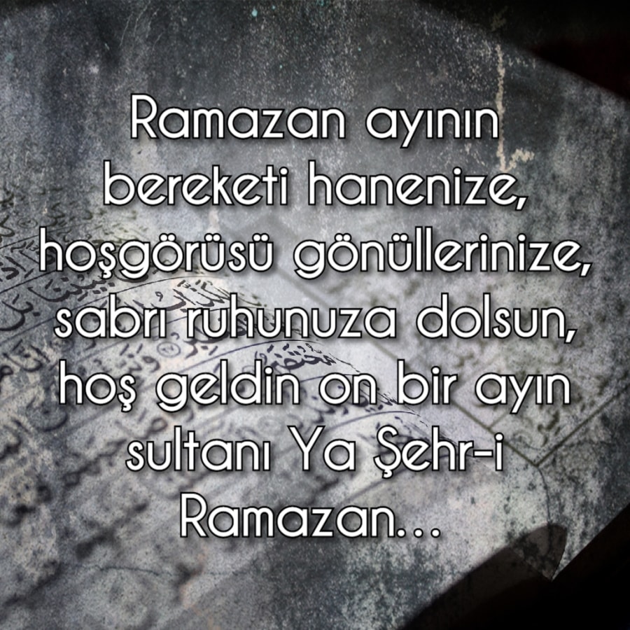 Durum için hoş geldin ramazan