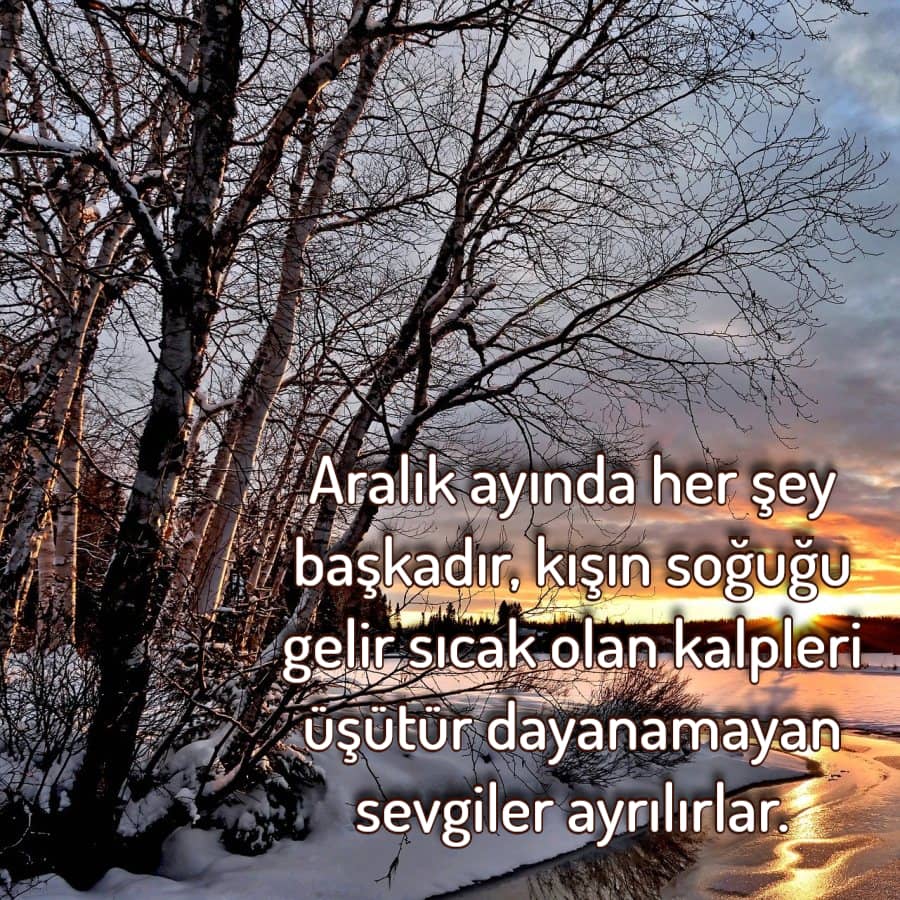 En Güzel Aralık Ayı Sözleri