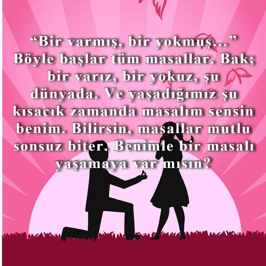 En Güzel Evlilik Teklifi Mesajı