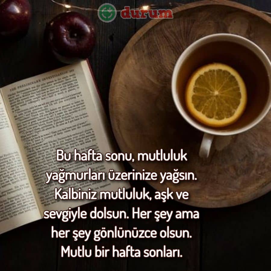 Etkileyici hafta sonu mesajları