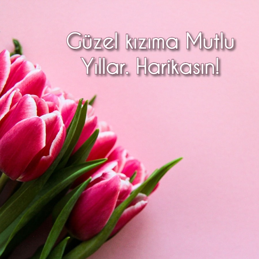 Güzel kızıma mutlu yıllar
