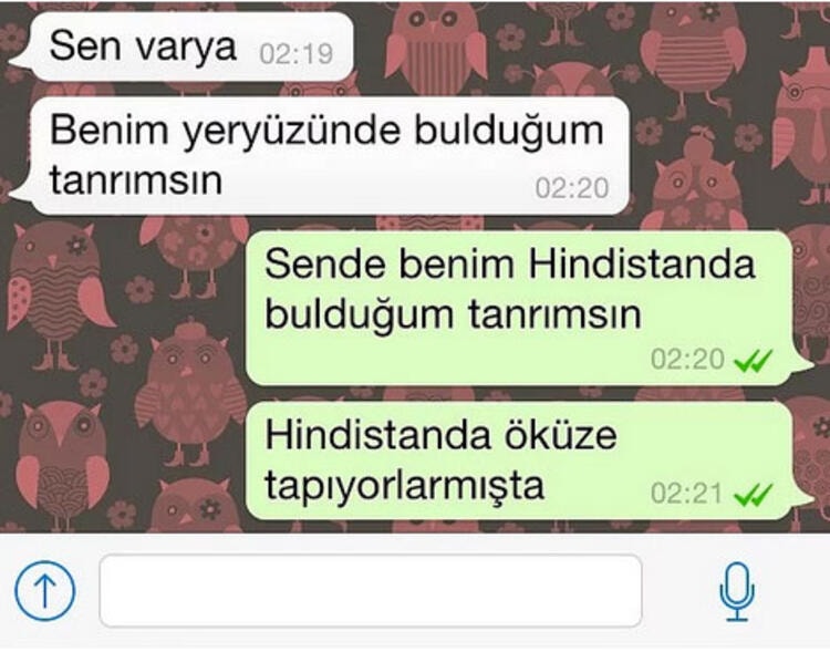 haha çok komik