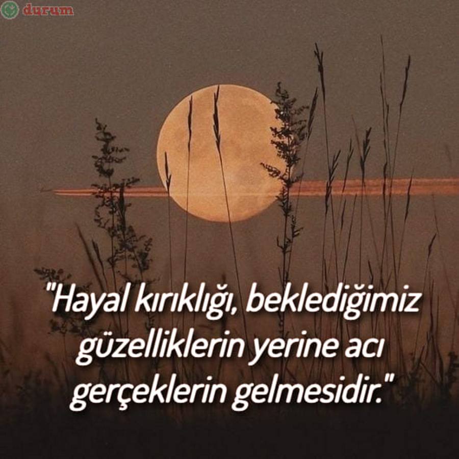 Hayal Kırıklığı İle İlgili Sözler kisa