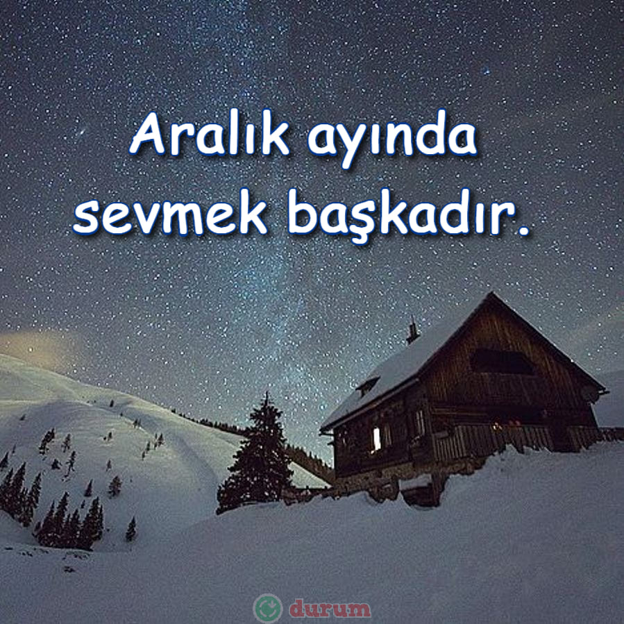 Hoş geldin Aralık Ayı
