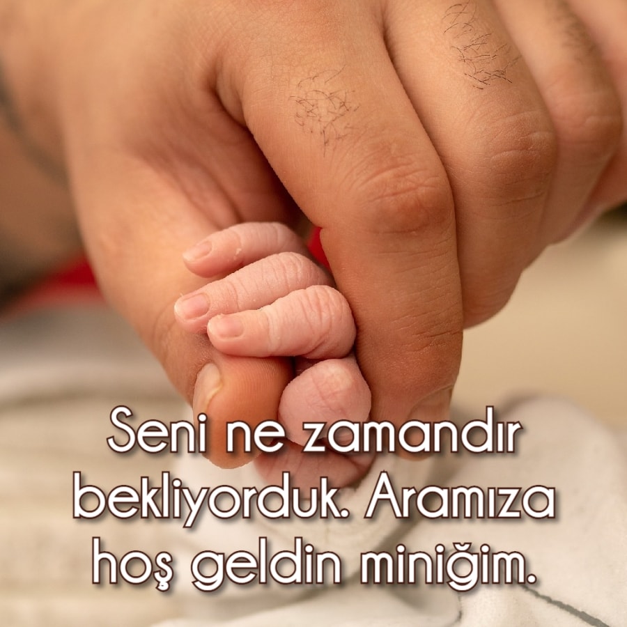 Hoş Geldin Bebek mesajı