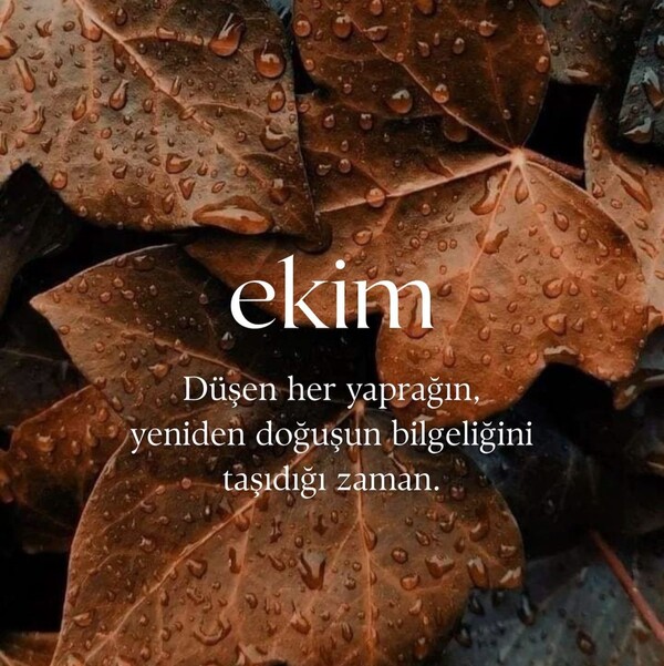 Hoş Geldin Ekim 2025