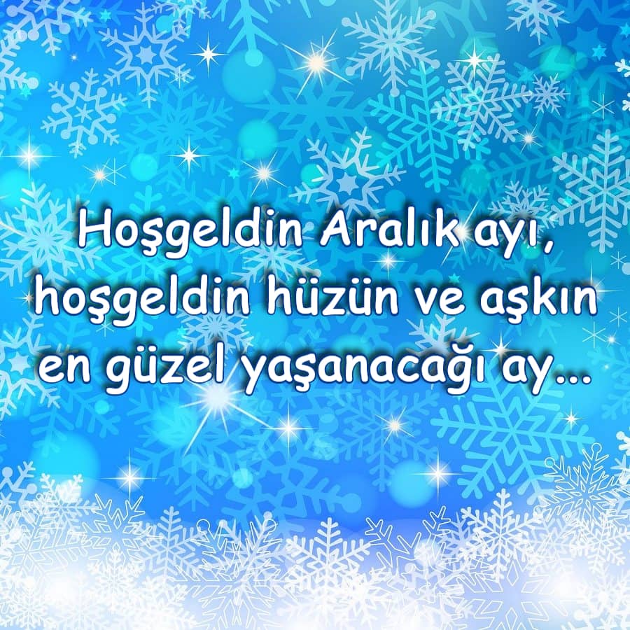 Hoşgeldin Aralık Ayı
