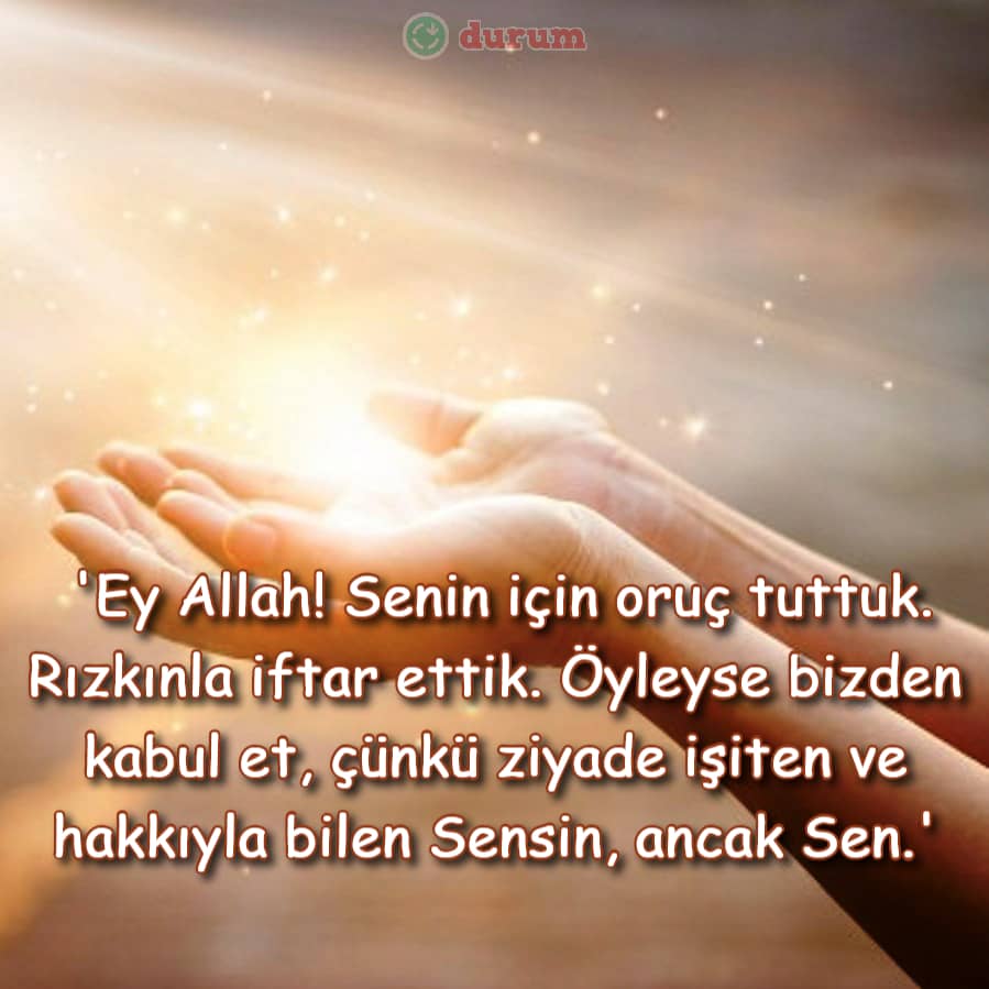 İftar Duası Türkçe Okunuşu