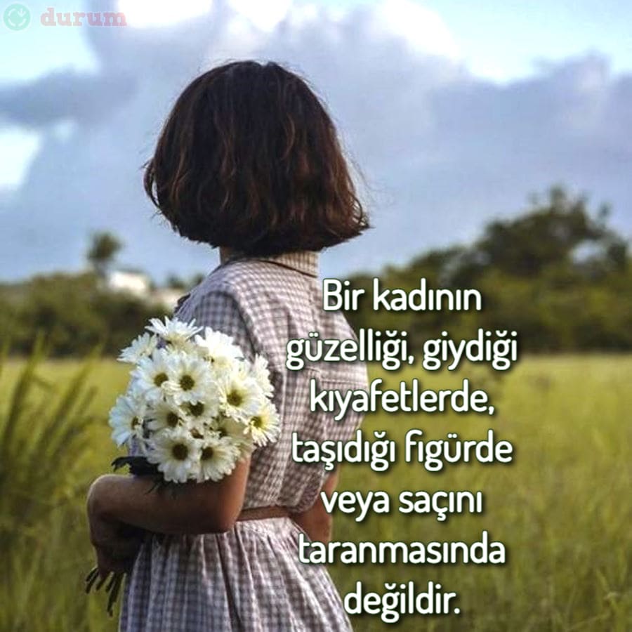 Kadın Resimli Sözler