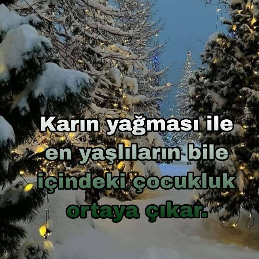 Kar ve Huzur sözleri kisa