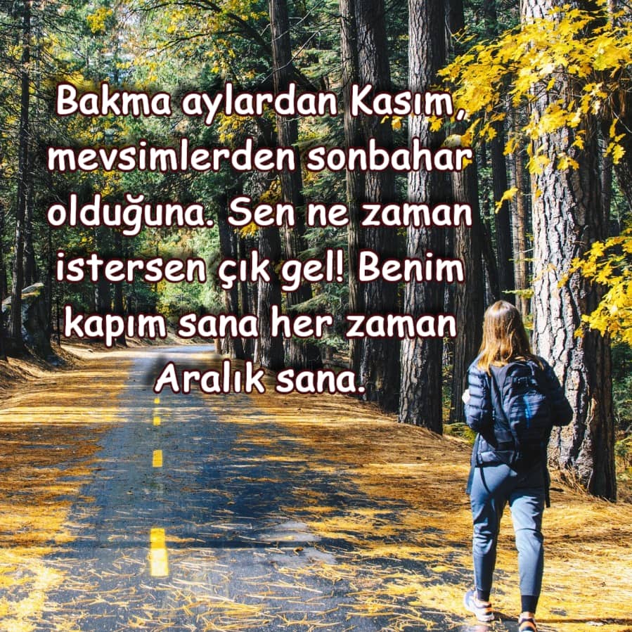 Kasım Ayı Sözleri yazılı